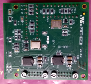 A green color circuit board of control PCB for lens control unit