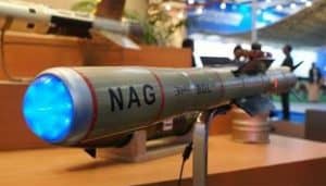A rocket shaped NAG- Anti Tank Guided Missile