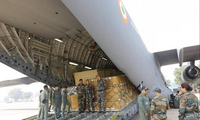 IAF supplies 25 tonnes medical supplies