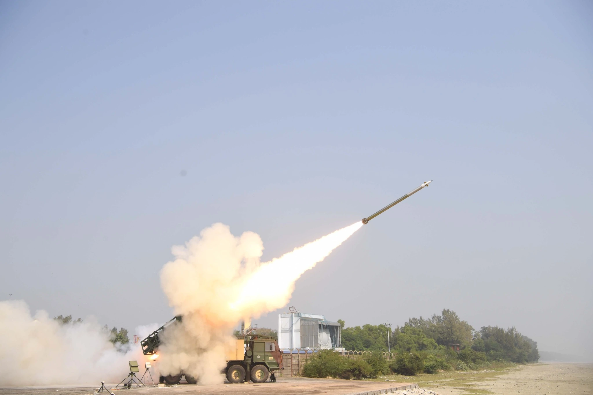 Pinaka missile launch