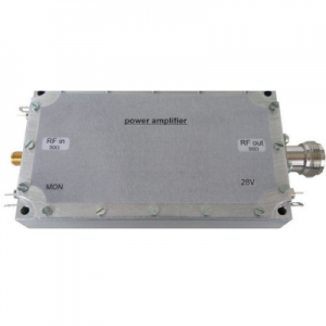 Rectangular shaped grey colored Radio frequency (RF) power amplifier